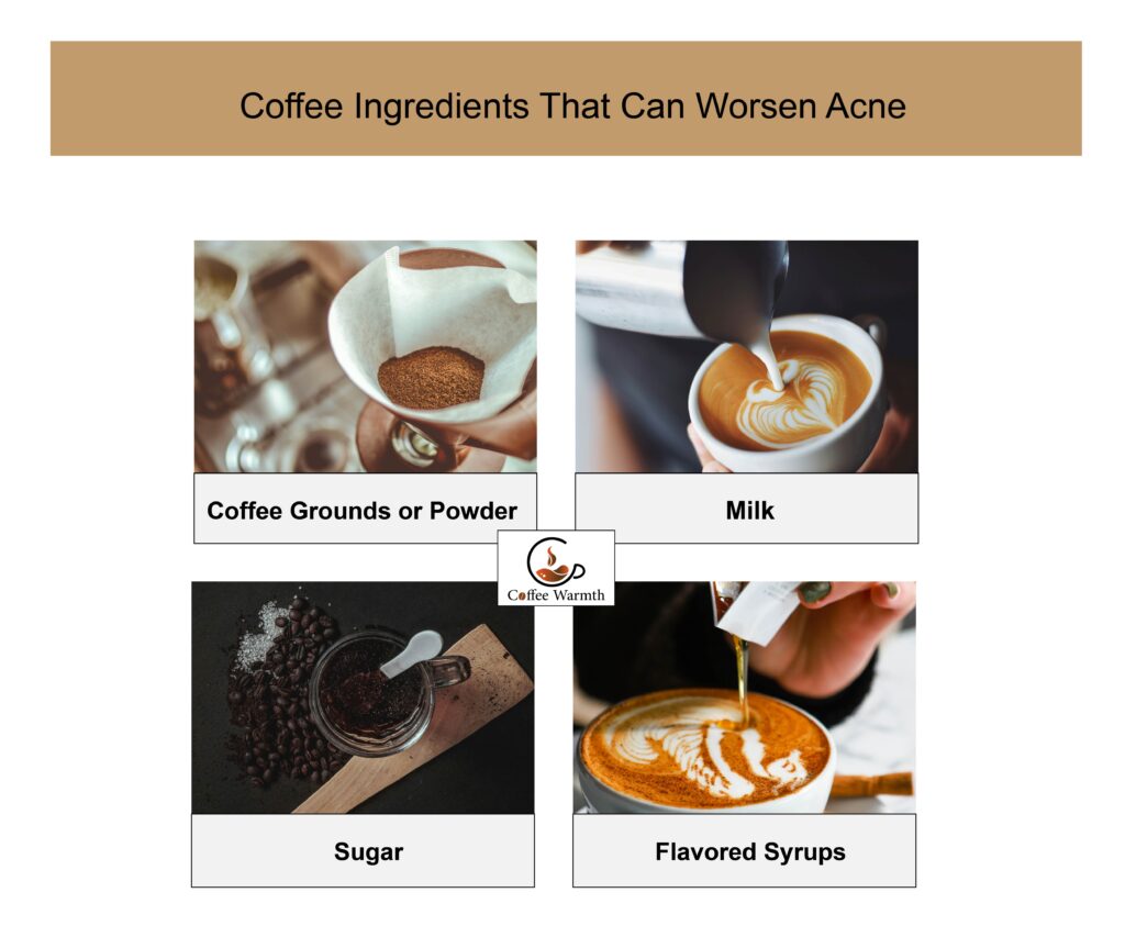 Coffee ingredients that can lead to acne