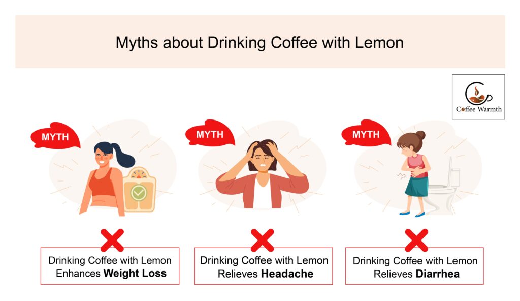 Common myths of coffee with lemon