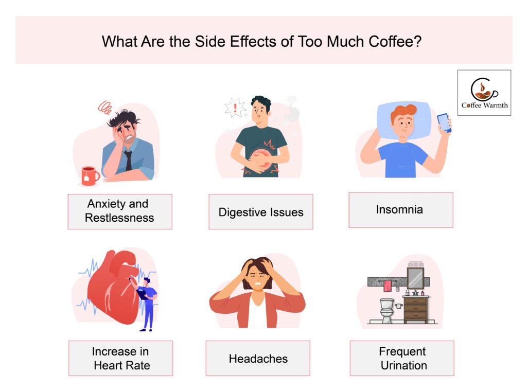 Health risks of drinking excessive coffee